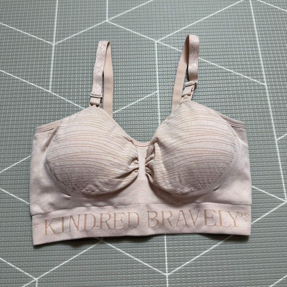 Kindred Bravely Nursing & Pumping Bra Small Petite Beige Light Pink